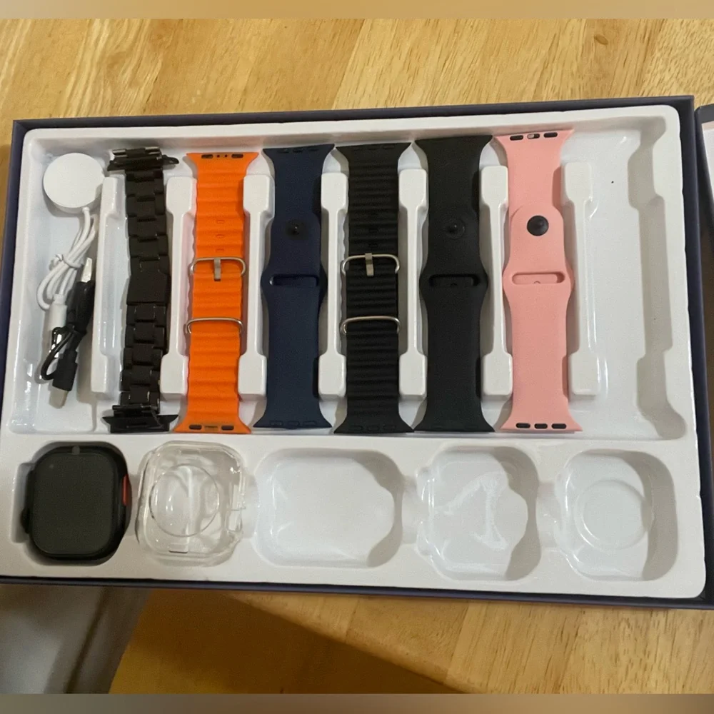 Series 10 Wireless Earbuds and Smartwatch Set - bundle of wrist bands.